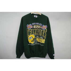 Vintage Logo Athletic Green Bay Packers NFC Super Bowl Sweatshirt